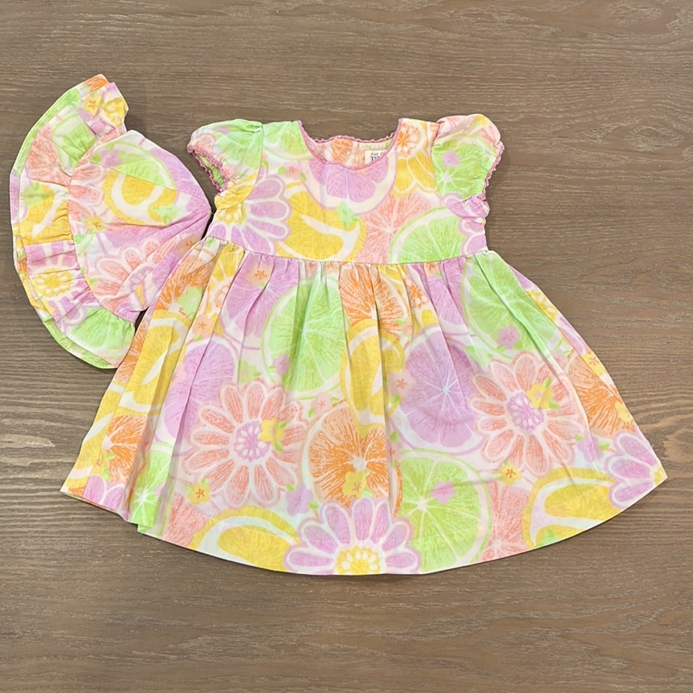 BABY GIRL DRESS WITH HAT
